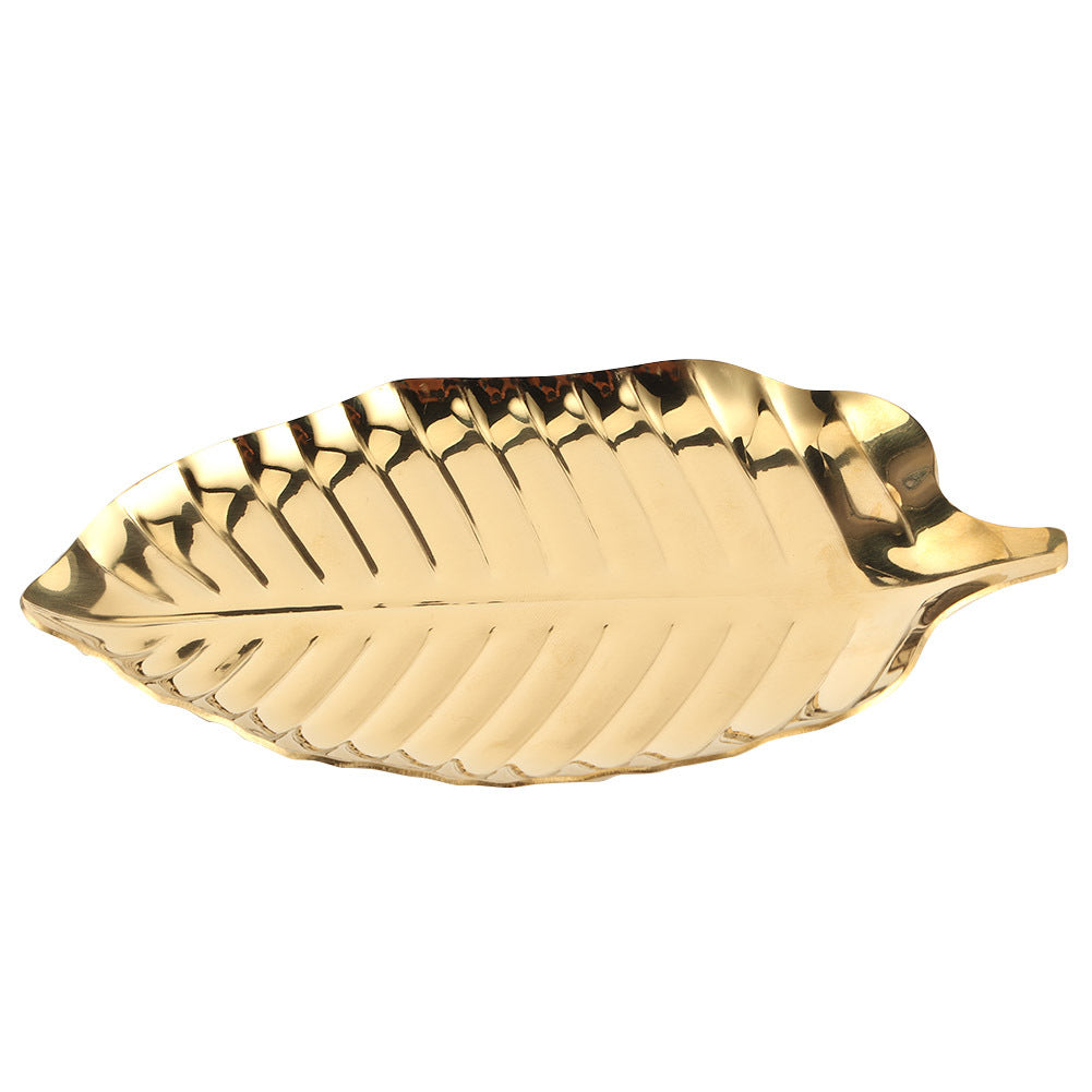 Nordic Style Leaf Shaped Necklace Jewelry Display Tray Storage Organizer Decorative Props